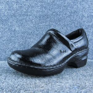 Born Concept Women Clog Shoes Black‎ Synthetic Slip On Size 7.5 Medium